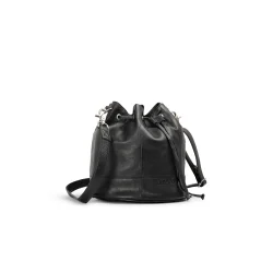 Muud - Donna hndlavet ldertaske med snrelukning farve Sort