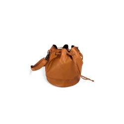 Muud - Donna hndlavet ldertaske med snrelukning Farve Whisky