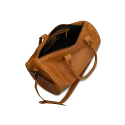 Muud - Drew - smuk weekend- og rejsetaske i lder Farve Whisky - SPAR 40%