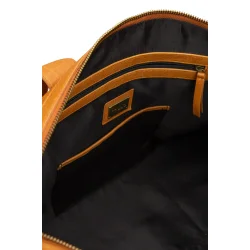 Muud - Drew - smuk weekend- og rejsetaske i lder Farve Whisky - SPAR 40%