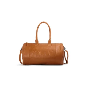 Muud - Drew - smuk weekend- og rejsetaske i lder Farve Whisky - SPAR 40%