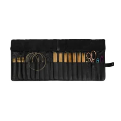 Muud  - Elona - Hndlavet Lderetui til Broderigarn Farve Sort