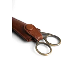 Muud - Espoo - Mini Sakse Etui i Lder - Farve Rich Brown