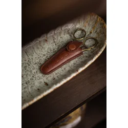 Muud - Espoo - Mini Sakse Etui i Lder - Farve Rich Brown