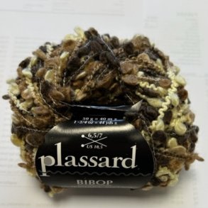 Plassard Bibop Effektgarn - Fv. 31 Brun/Beige/Natur Multi