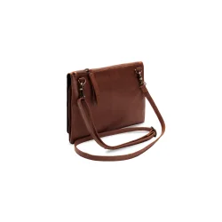 Muud - Gro - Hndlavet Crossover Taske Farve Rich Brown