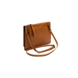 Muud - Gro - Hndlavet Crossover Taske Farve Whisky