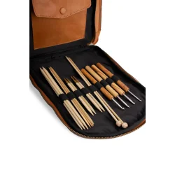 Muud . Gwen - Hndlavet Lder Crossover Taske Farve Whisky