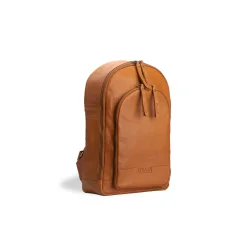 Muud . Gwen - Hndlavet Lder Crossover Taske Farve Whisky