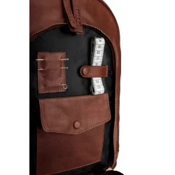 Muud . Gwen - Hndlavet Lder Crossover Taske Farve Rich Brown