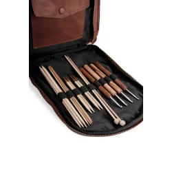 Muud . Gwen - Hndlavet Lder Crossover Taske Farve Rich Brown