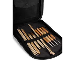 Muud . Gwen - Hndlavet Lder Crossover Taske Farve Sort