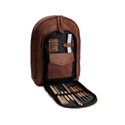 Muud . Gwen - Hndlavet Lder Crossover Taske Farve Rich Brown