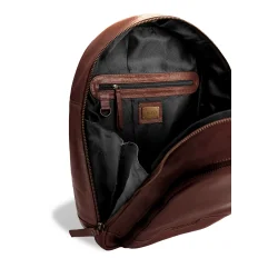 Muud . Gwen - Hndlavet Lder Crossover Taske Farve Rich Brown