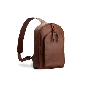 Muud . Gwen - Hndlavet Lder Crossover Taske Farve Rich Brown