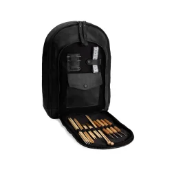 Muud . Gwen - Hndlavet Lder Crossover Taske Farve Sort