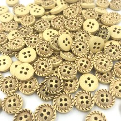 Tr�knap 12 mm med m�nster. (no235)