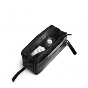 Muud - Harmony - Hndlavet Lder Taske / Hkle Taske Farve Sort