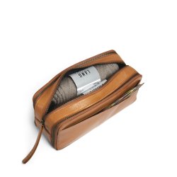 Muud - Harmony - Hndlavet Lder Taske / Hkle Taske Farve Whisky