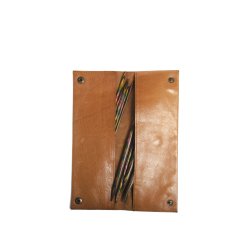 Muud - Hattie - Hndlavet fladt lder beskyttelse cover. Fv. Whisky