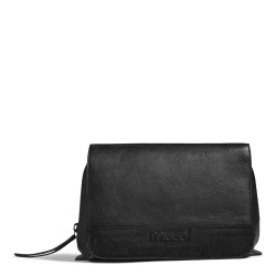 Muud - Hazel - Hndlavet Lder Clutch / Hkle Clutch Fv. Sort