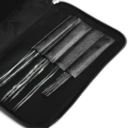 Muud - Heaven - Hndlavet hkletaske i lder. Fv. Sort