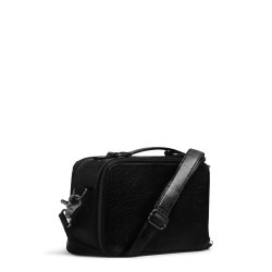 Muud - Heaven - Hndlavet hkletaske i lder. Fv. Sort