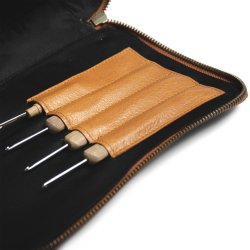 Muud - Heaven - Hndlavet hkletaske i lder. Fv. Whisky