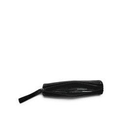 Muud - Hee - Hndlavet Lder Slim Penalhus. Farve Sort