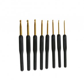 Hklenlest 8 stk Str. 2,5-6 mm. Sort/Guld