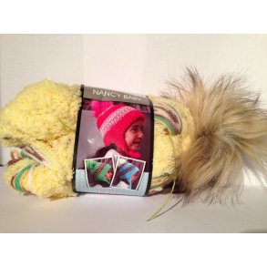 Nancy Baby Hat. Fv. 341 - Gul