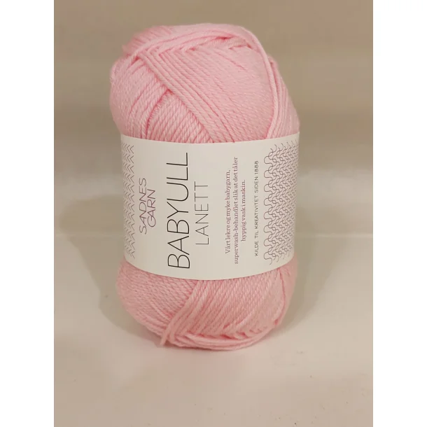 Sandnes - Babyull Lanett Farve 4520 Rosa