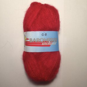 Baronesse Mohair Farve 1030 Rd.