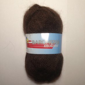 Baronesse Mohair Fv. 1880 Brun.