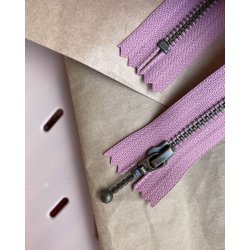 YKK Lynls 6mm Antik Messing 20 / 35 / 45 cm Jordbr is / Old Pink