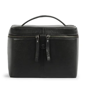 Muud - Lexi - Smuk toilettaske i gte lder Farve Sort