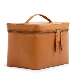 Muud - Lexi - Smuk Toilettaske i gte lder Farve Whisky