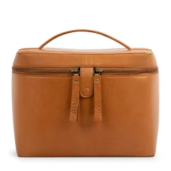 Muud - Lexi - Smuk Toilettaske i gte lder Farve Whisky