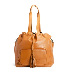 Muud - Libby - Projekttaske i gte lder / Shopper Fv. Whisky