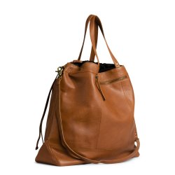 Muud - Lofoten XL - Hndlavet lder strikke shopper. Farve whisky