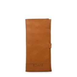 Muud - Lucy - Hndlavet lderetui til dit strikkeudstyr Farve Whisky