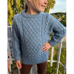 Petiteknit - Moby Sweater Junior - Enkeltopskrift