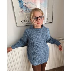 Petiteknit - Moby Sweater Junior - Enkeltopskrift