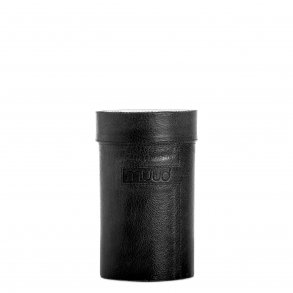  Muud - Mountain Cube - Hndlavet opbevarings cube i lder. Fv. Sort