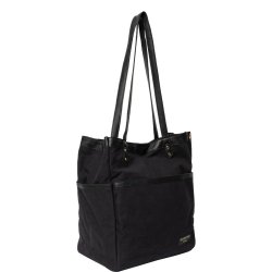 RE:Designed Project 21 - Skuldertaske i Sort kanvas og lder 