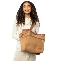 RE:Designed Project 21 - Skulder Taske - Farve Valnd/Guld. - SPAR 40%