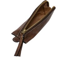 RE:Designed Project 29 - Hklenle Etui i Lder Fv. Woodsmoke/Guld