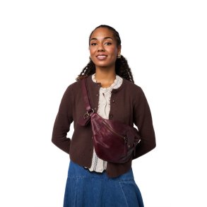 RE:Designed Project 95 - L�der Bumbag - Farve Dark Cherry