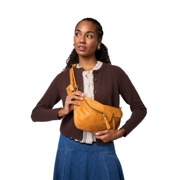 RE:Designed Project 95 - L�der Bumbag - Farve Retro Yellow
