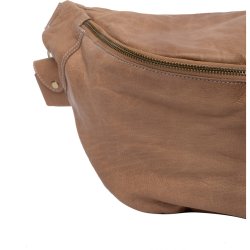 RE:Designed Project 96 - Stor L�der Bumbag - Farve Taupe